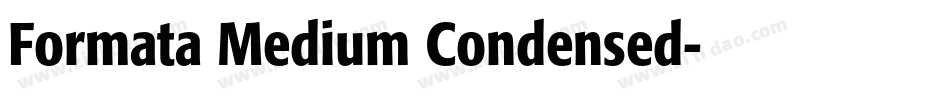 Formata Medium Condensed字体转换